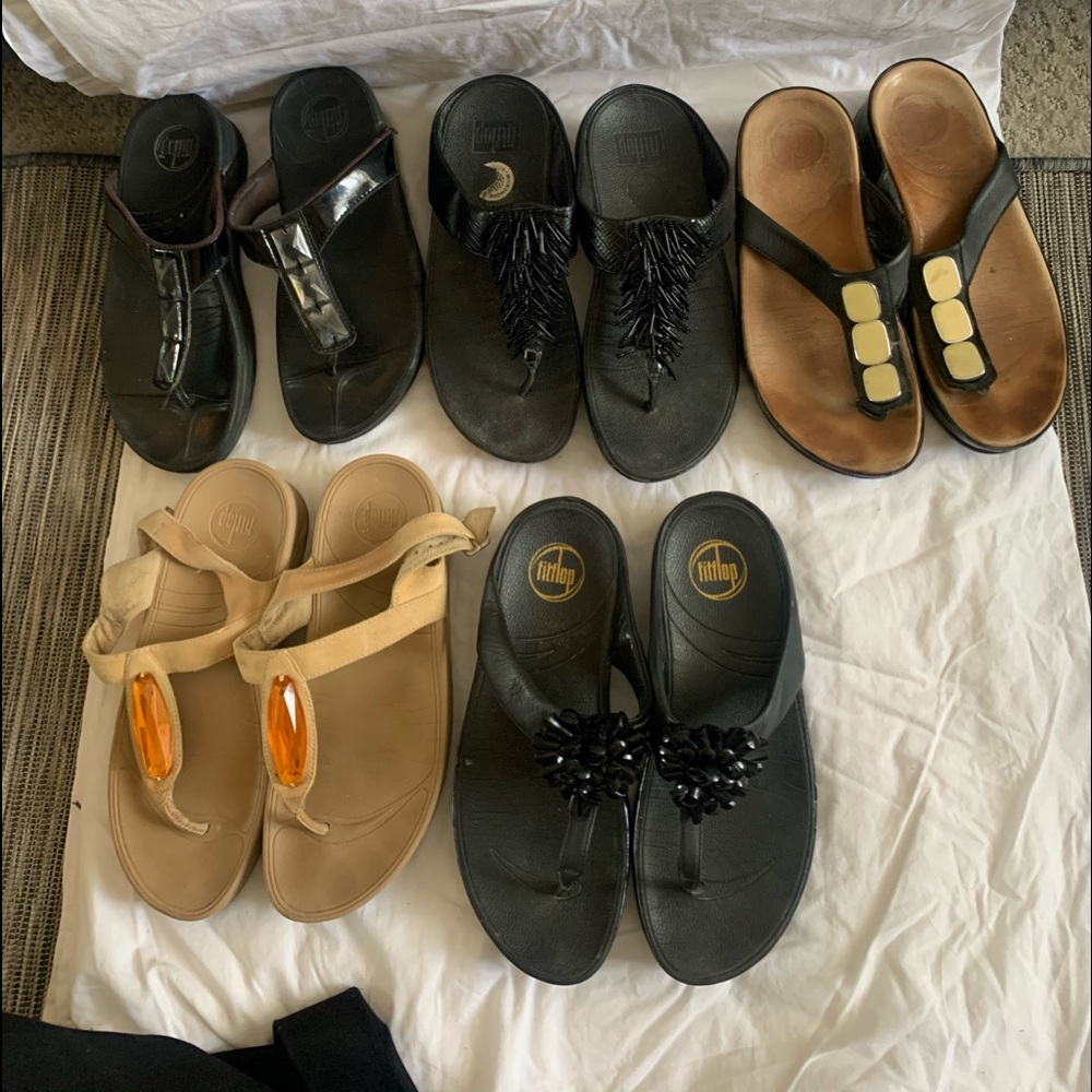 Lot of 5 pairs Fitflop size 7 used